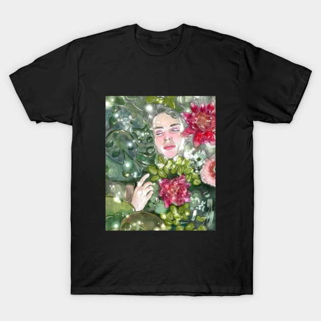 lotus flower T-Shirt by Ema jasmine